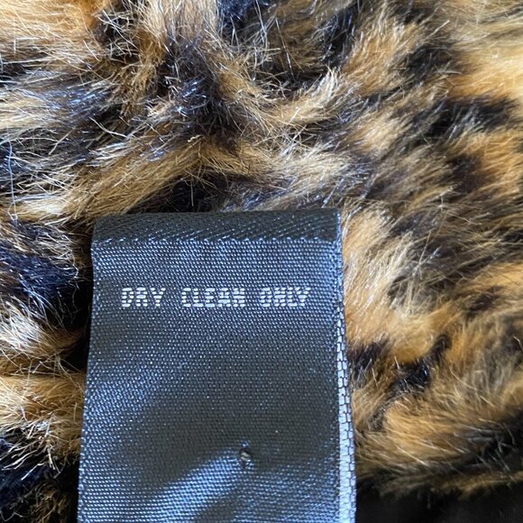 Cejon Faux Fur Leopard Print Vest XL #81N - Picture 9 of 9